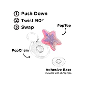 Tidepool Squishy Star Aura Pinky &mdash; PopTop image number 2